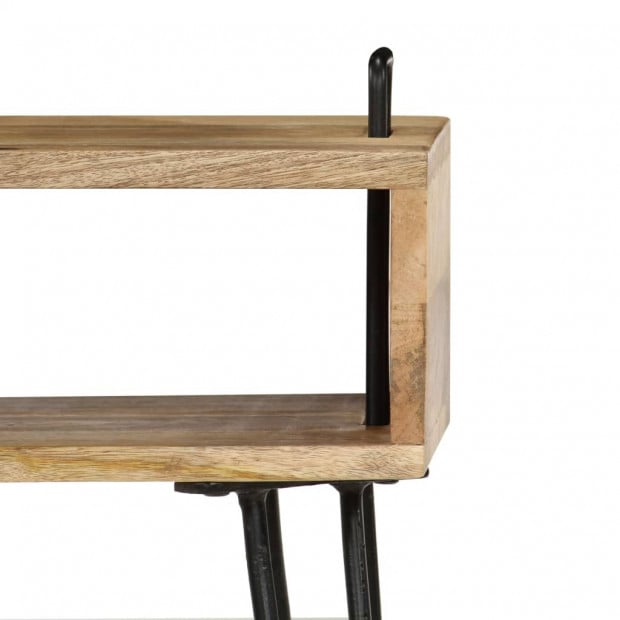 Bedside Table Solid Mango Wood 40x34x47 Cm Image 6