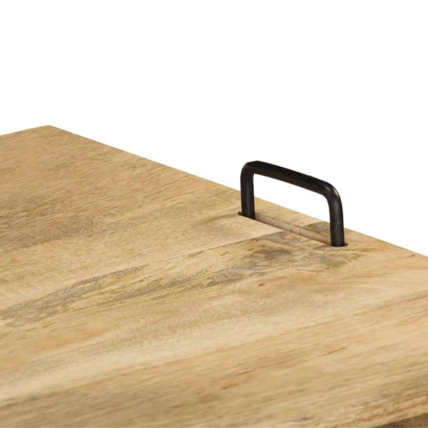 Tv Stand Solid Mango Wood 110x35x45 Cm Image 4