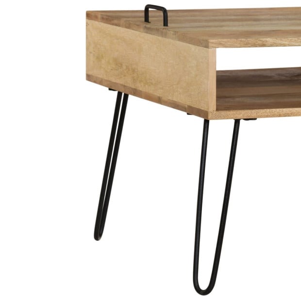 Tv Stand Solid Mango Wood 110x35x45 Cm Image 7
