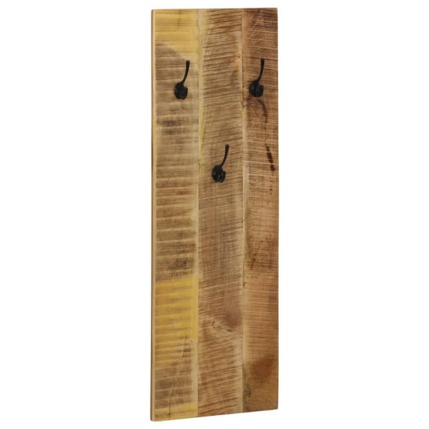 Wall-mounted Coat Racks 2 Pcs Solid Mango Wood 36x110x3 Cm Image 11