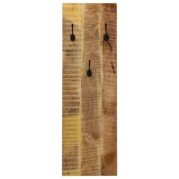 Wall-mounted Coat Racks 2 Pcs Solid Mango Wood 36x110x3 Cm Image 5