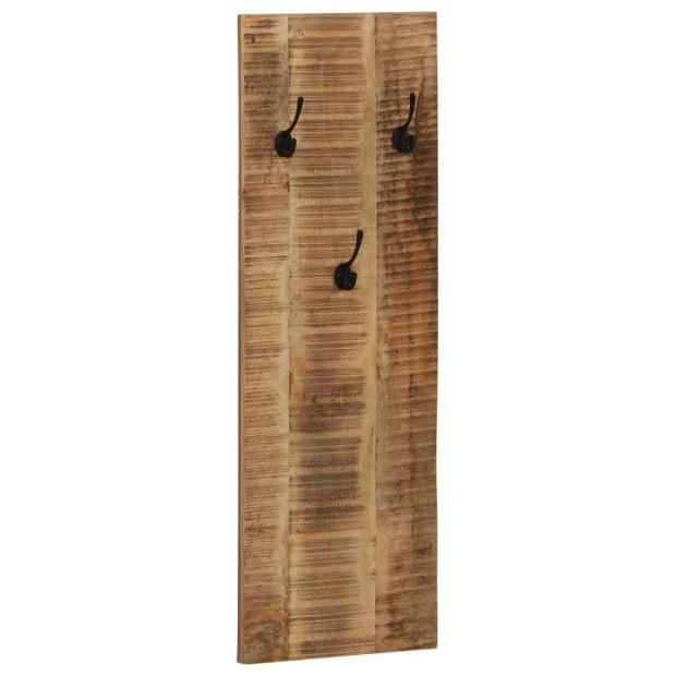 Wall-mounted Coat Racks 2 Pcs Solid Mango Wood 36x110x3 Cm Image 8