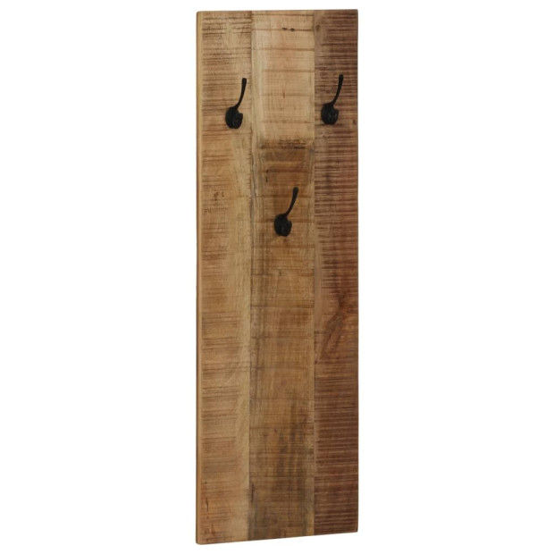 Wall-mounted Coat Racks 2 Pcs Solid Mango Wood 36x110x3 Cm Image 9