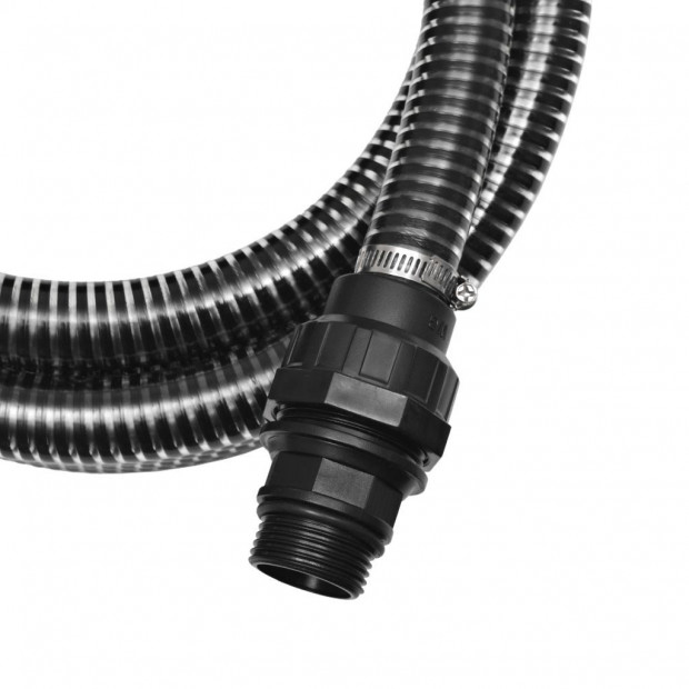 Suction Hose With Connectors 7M 22mm Black Image 3