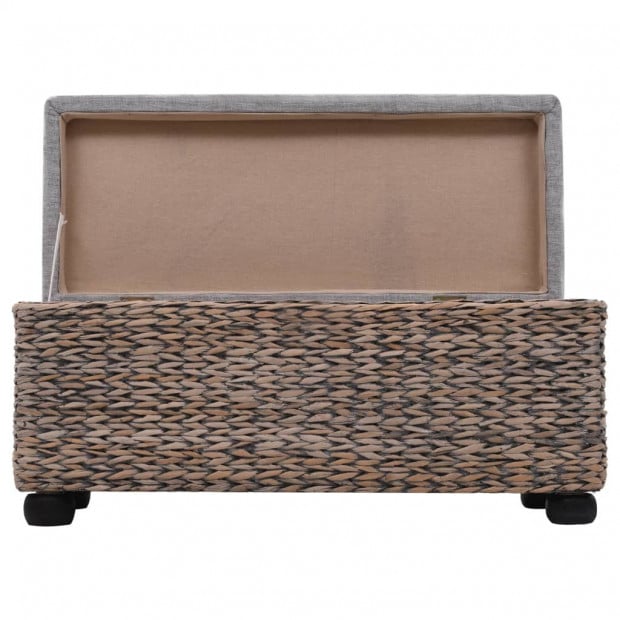 Bench Set 2 Pieces Seagrass Grey Image 11