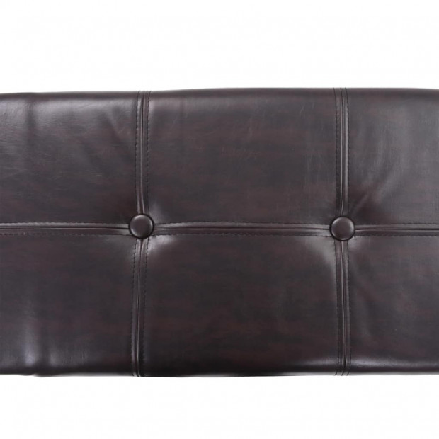 Bench Set 2 Pieces Seagrass Brown Image 8