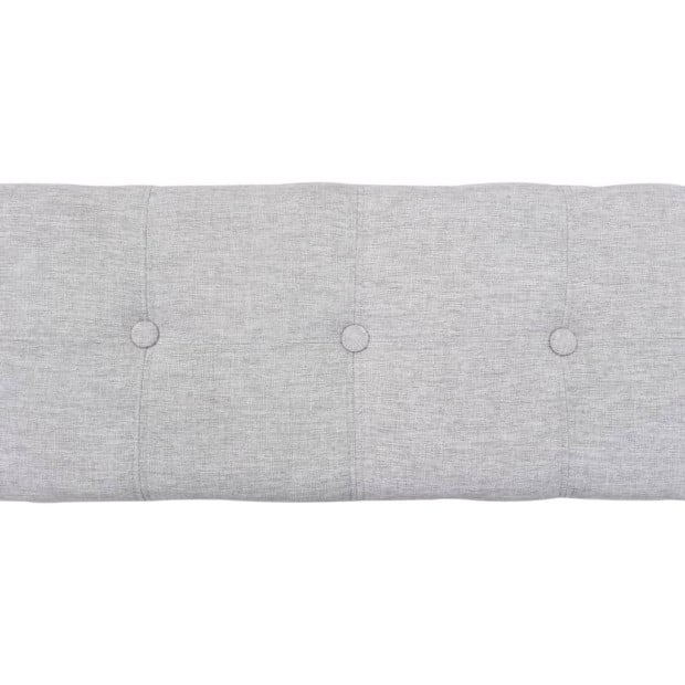 Bench With 3 Baskets Seagrass 105x40x42 Cm Grey Image 4