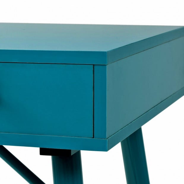 Writing Desk With Drawer 90x50x76.5 Cm Antique Green Image 5