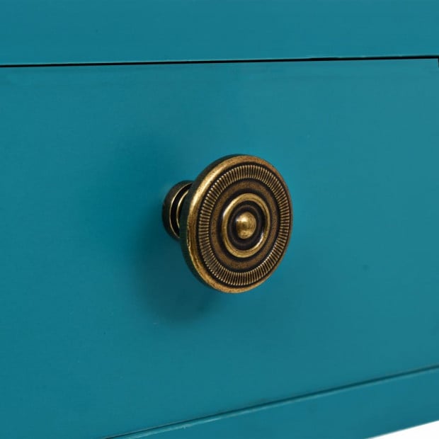 Writing Desk With Drawer 90x50x76.5 Cm Antique Green Image 6