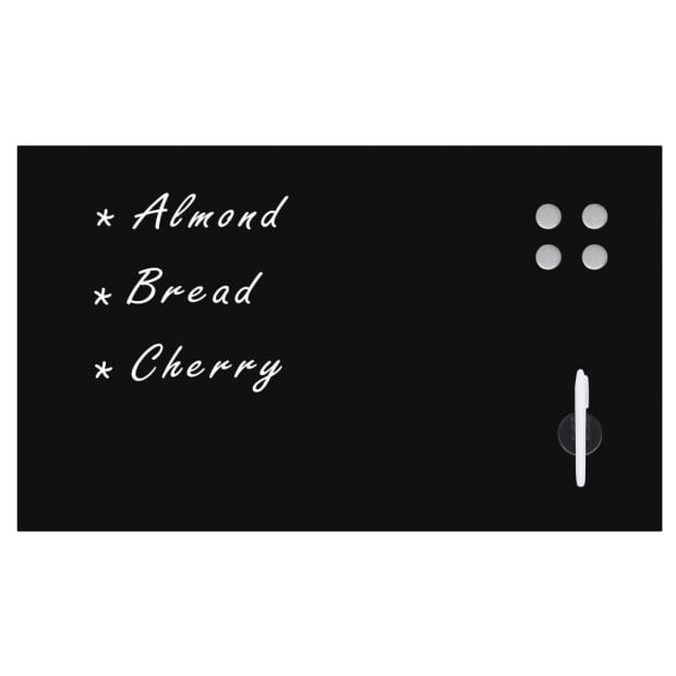 Wall Mounted Magnetic Blackboard Glass 100x60 Cm Image 2