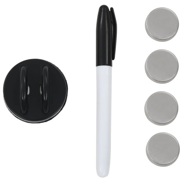 Wall Mounted Magnetic Whiteboard Glass 60x40 Cm Image 4