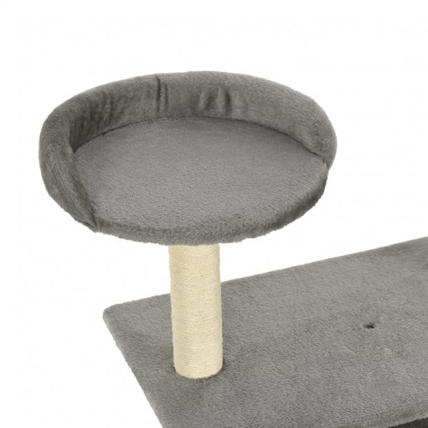 Cat Tree With Sisal Scratching Posts 95 Cm Grey Image 5