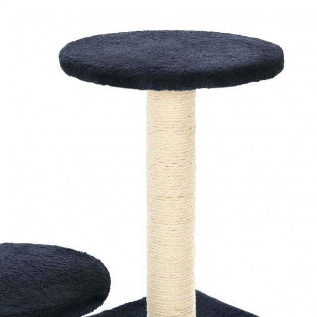 Cat Tree With Sisal Scratching Posts 60 Cm Dark Blue Image 6