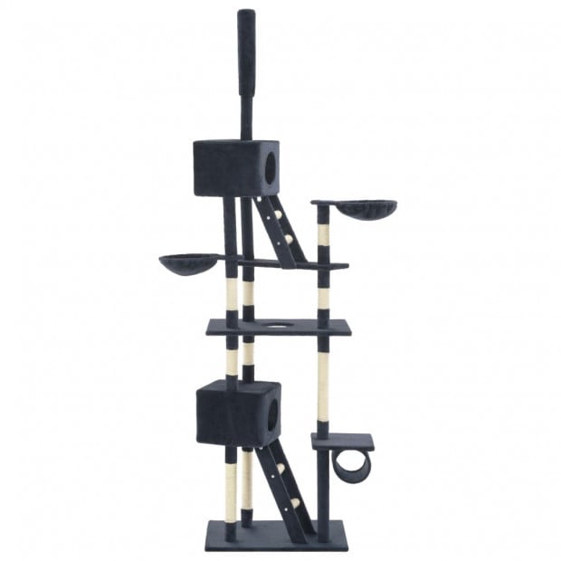 Cat Tree With Sisal Scratching Posts 230-260 Cm Dark Blue Image 3