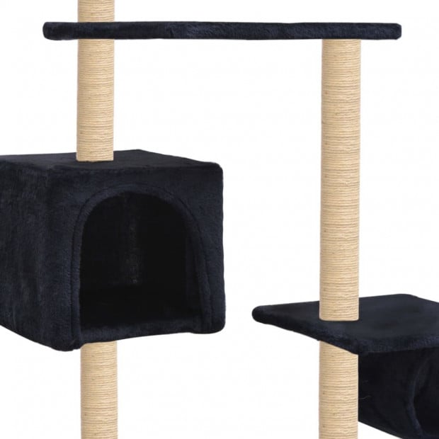 Cat Tree With Sisal Scratching Posts 260 Cm Dark Blue Image 4