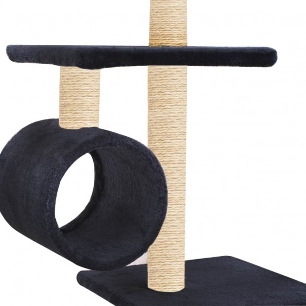 Cat Tree With Sisal Scratching Posts 260 Cm Dark Blue Image 5