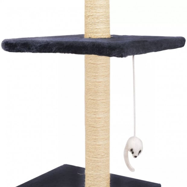 Cat Tree With Sisal Scratching Posts 260 Cm Dark Blue Image 6