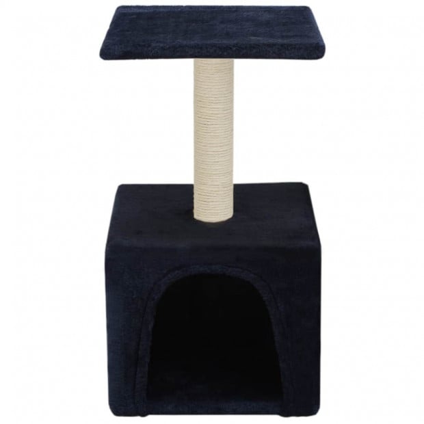 Cat Tree With Sisal Scratching Post 55 Cm Dark Blue Image 2