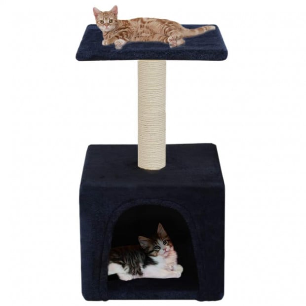 Cat Tree With Sisal Scratching Post 55 Cm Dark Blue