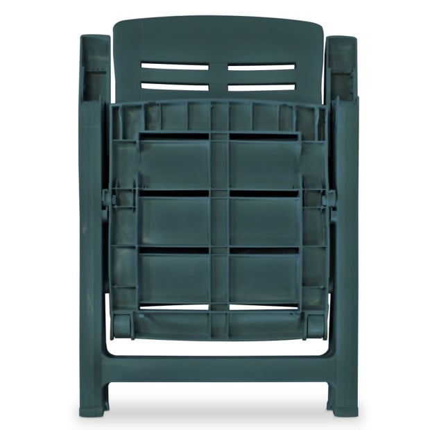 3 Piece Bistro Set Plastic Green Image 8