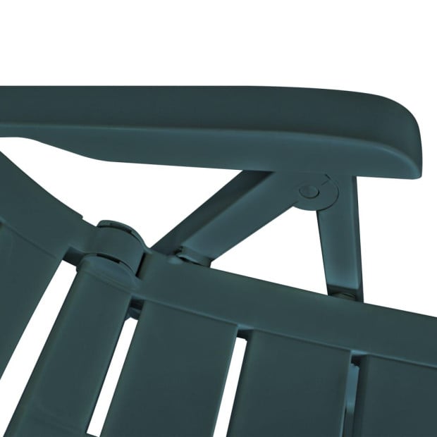 3 Piece Bistro Set Plastic Green Image 9