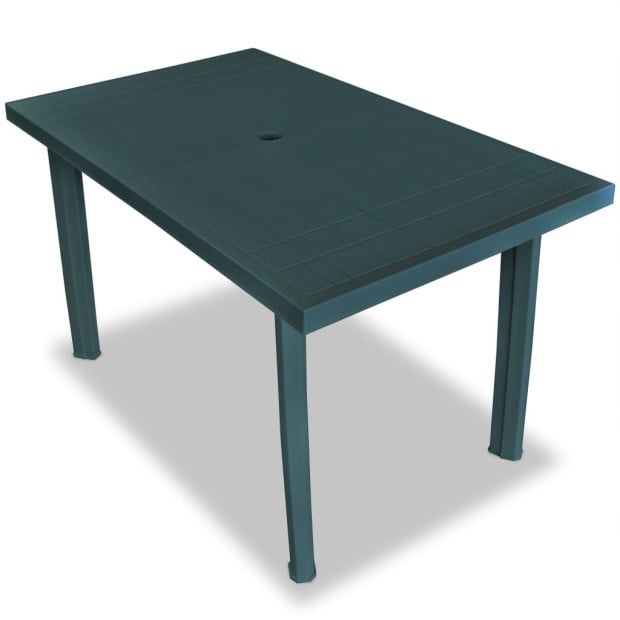 5 Piece Outdoor Dining Set Plastic Green Image 3