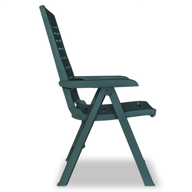 5 Piece Outdoor Dining Set Plastic Green Image 7