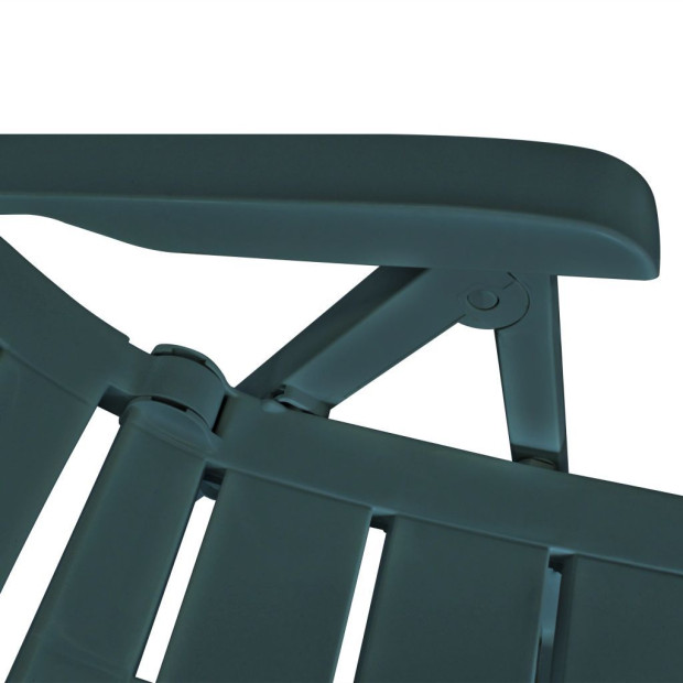 7 Piece Outdoor Dining Set Plastic Green Image 9