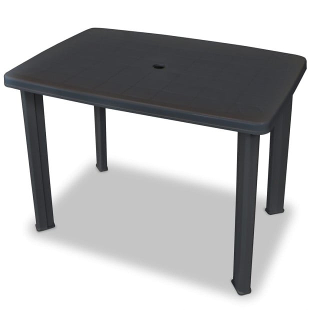 3 Piece Bistro Set Plastic Anthracite Image 4