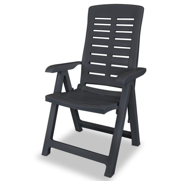 3 Piece Bistro Set Plastic Anthracite Image 7