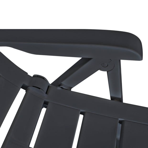 3 Piece Bistro Set Plastic Anthracite Image 10