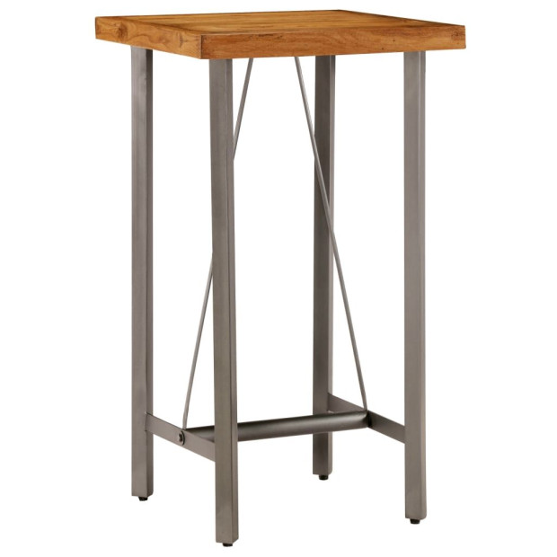 Bar Table Solid Reclaimed Teak 60x60x107 Cm Image 4