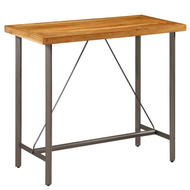 Bar Table Solid Reclaimed Teak 120x58x106 Cm