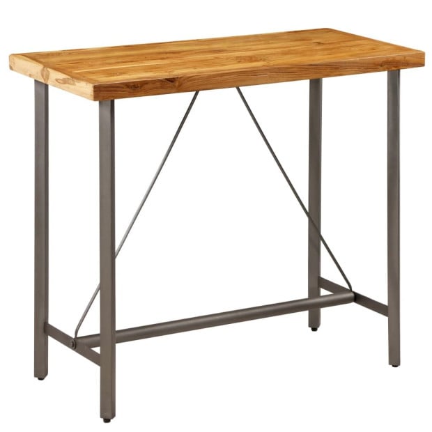 Bar Table Solid Reclaimed Teak 120x58x106 Cm Image 9