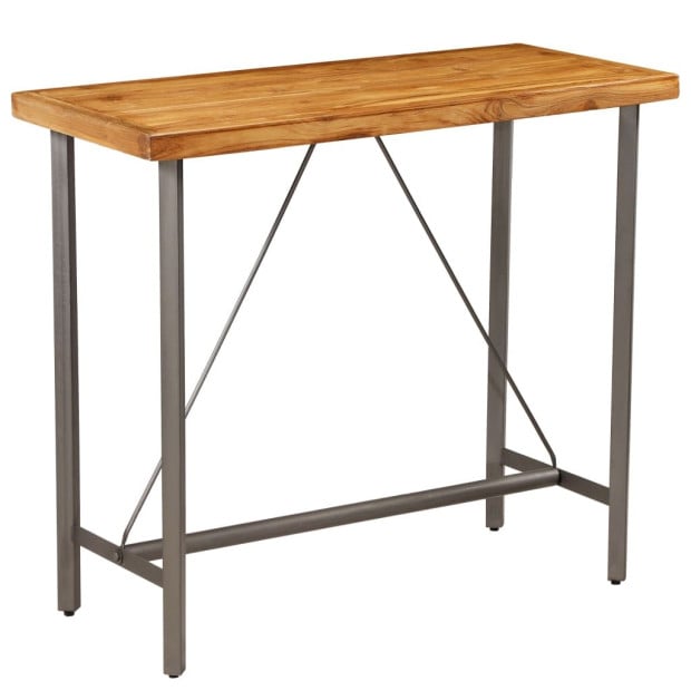 Bar Table Solid Reclaimed Teak 120x58x106 Cm Image 10