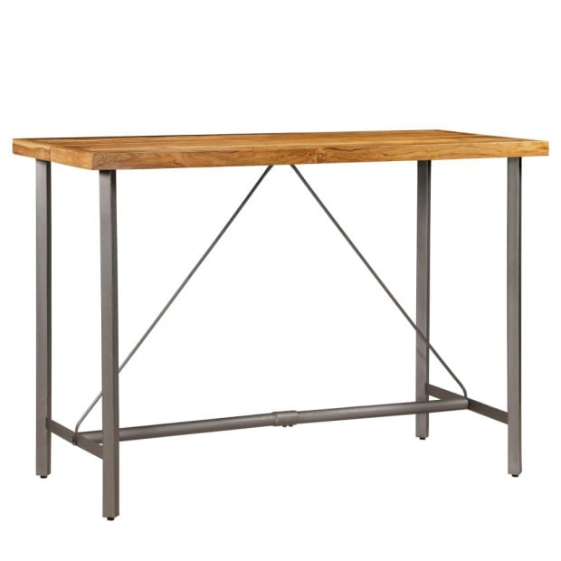 Bar Table Solid Reclaimed Teak 150x70x106 Cm Image 2