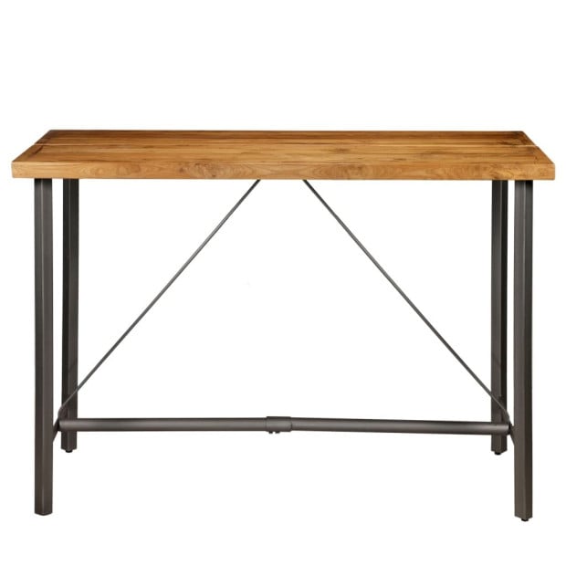 Bar Table Solid Reclaimed Teak 150x70x106 Cm Image 3