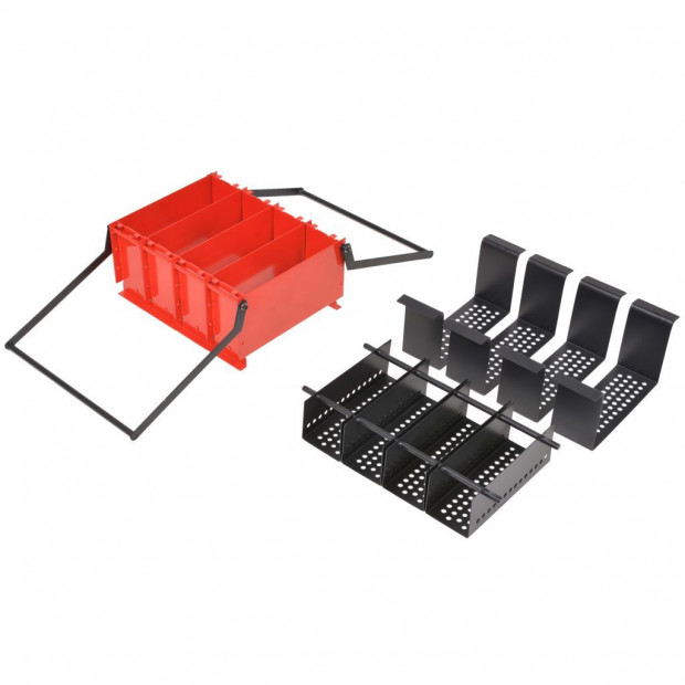 Paper Log Briquette Maker Steel 38x31x18 Cm Black And Red Image 4