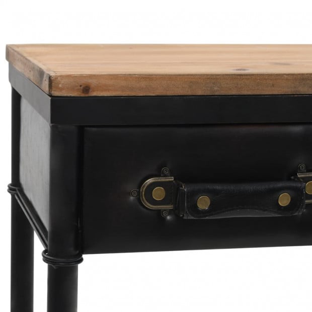 Console Table MDF And Fir Wood 100 x 33.5 x 80cm Image 5