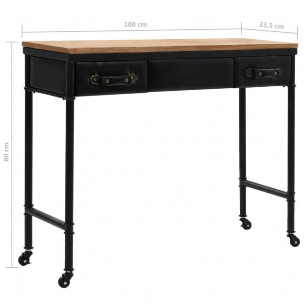 Console Table MDF And Fir Wood 100 x 33.5 x 80cm Image 8