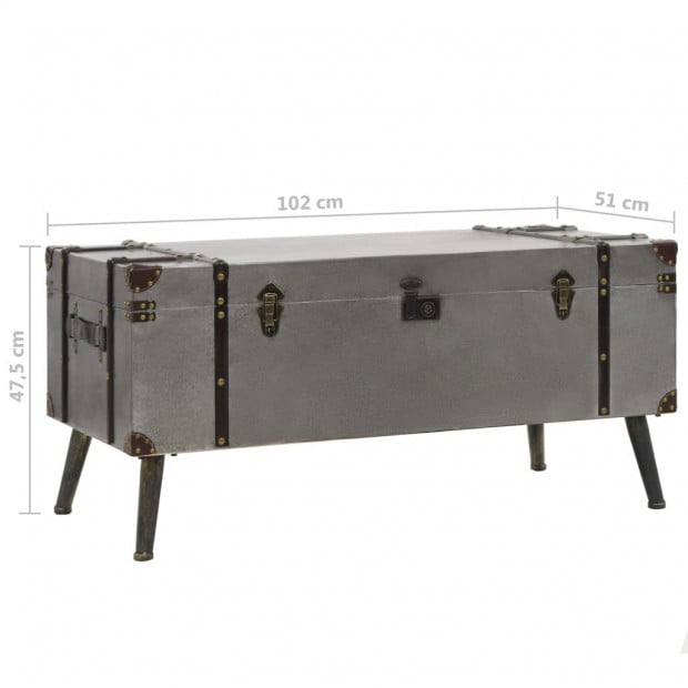 Coffee Table Mdf And Aluminium 102 x 51 x 47.5cm Image 10