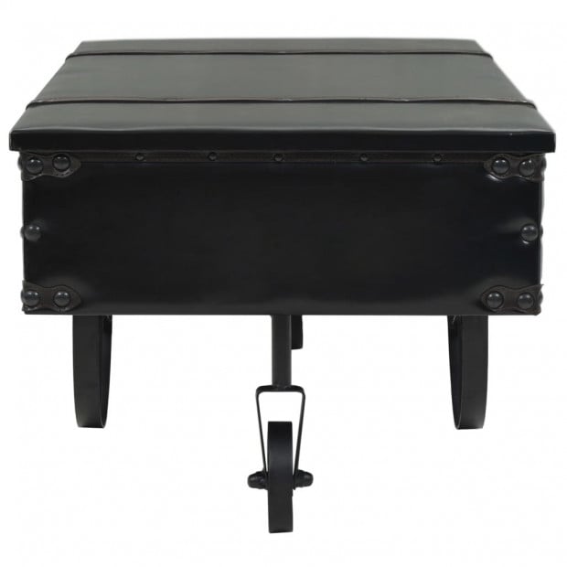 Coffee Table Mdf And Fir Wood 110x55x43 Cm Image 3
