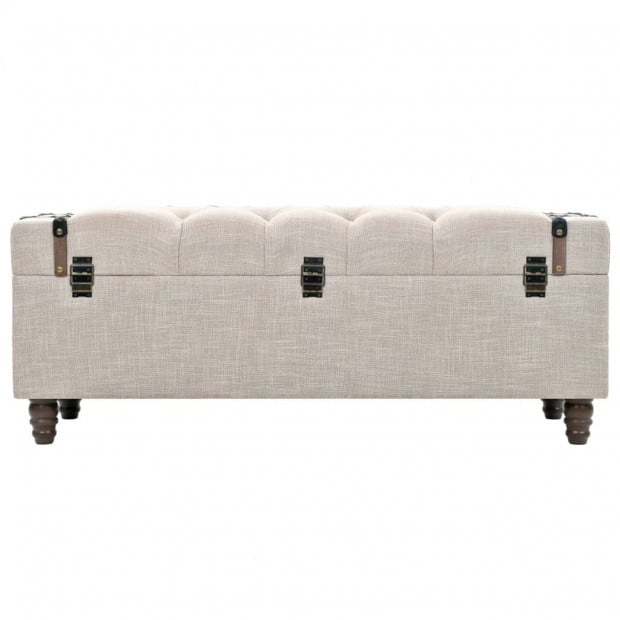 Storage Bench Set 3 Pcs 112x37x45 Cm Solid Wood And Steel Image 7