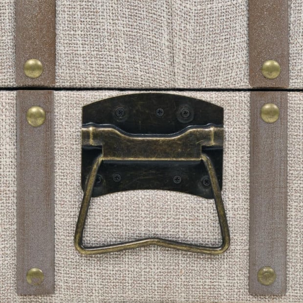 Storage Bench Solid Wood And Steel 111x34x37 Cm Image 3