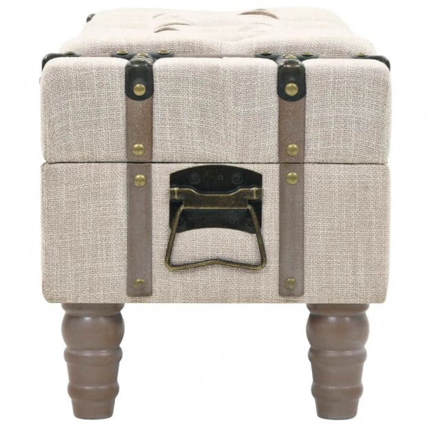 Storage Bench Solid Wood And Steel 111x34x37 Cm Image 6