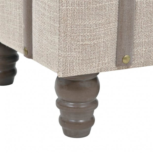 Storage Bench Solid Wood And Steel 111x34x37 Cm Image 9