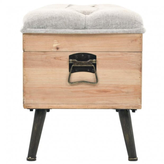 Storage Bench 120x40x50cm Solid Wood And MDF Image 5
