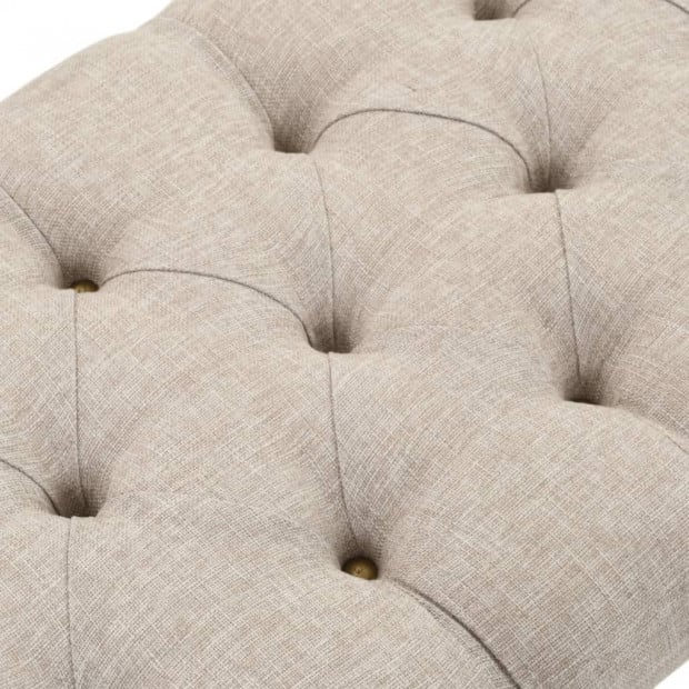 Storage Bench 103x51x44 Cm Solid Wood And Fabric Image 7