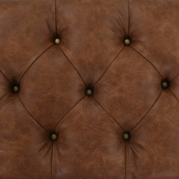 Storage Bench 80.5x41x50 Cm Solid Wood And Artificial Leather Image 3