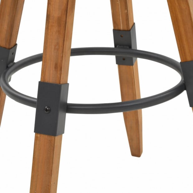 Bar Stools 2 Pcs Solid Fir Wood Image 6